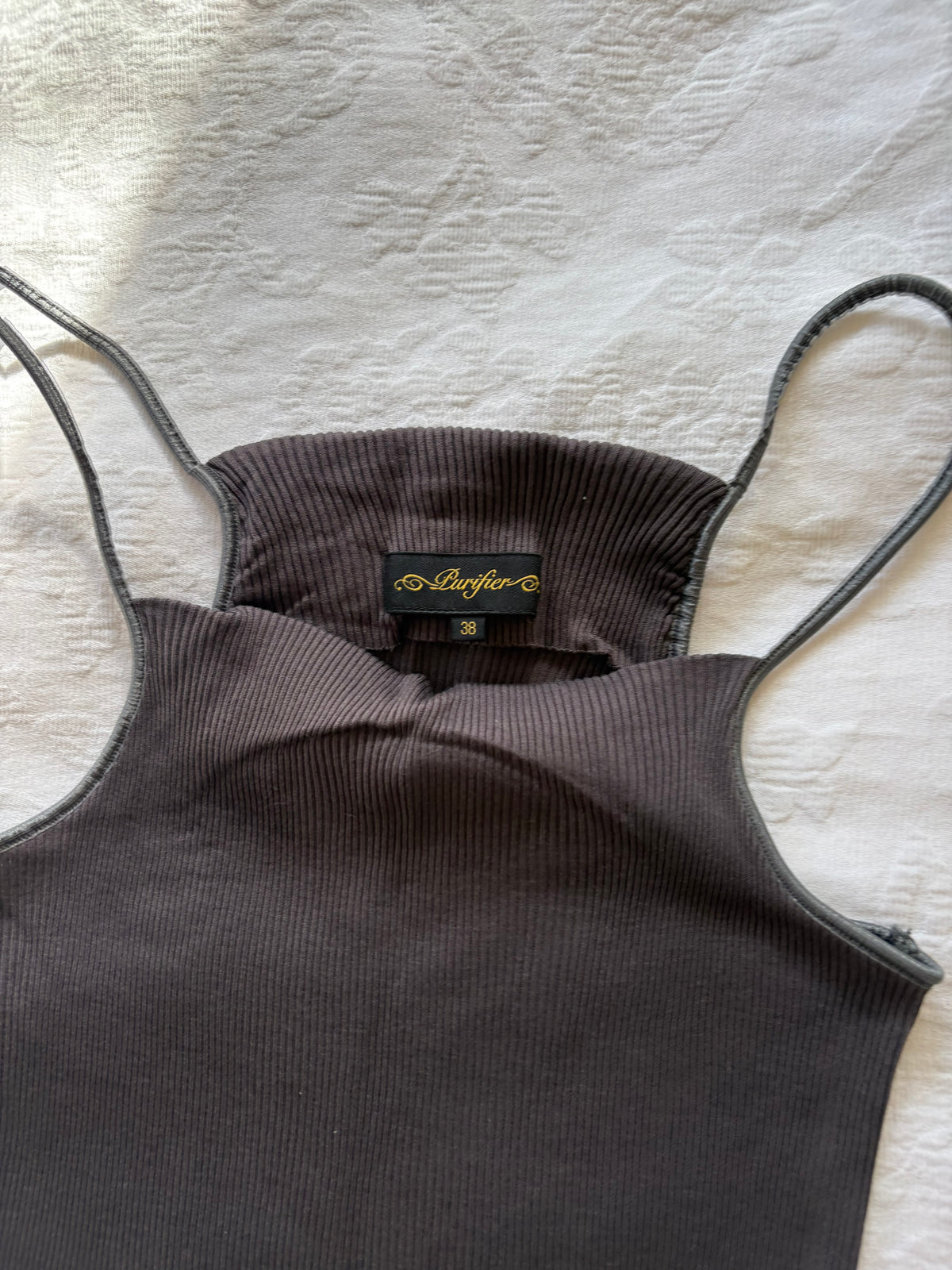 vintage 90s brown-grey subversive tank top