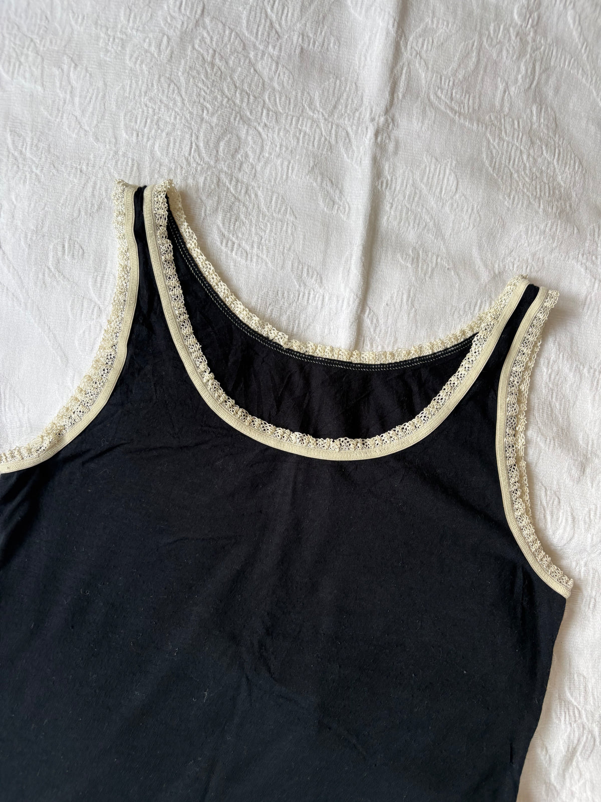 vintage 2000s y2k navy tank