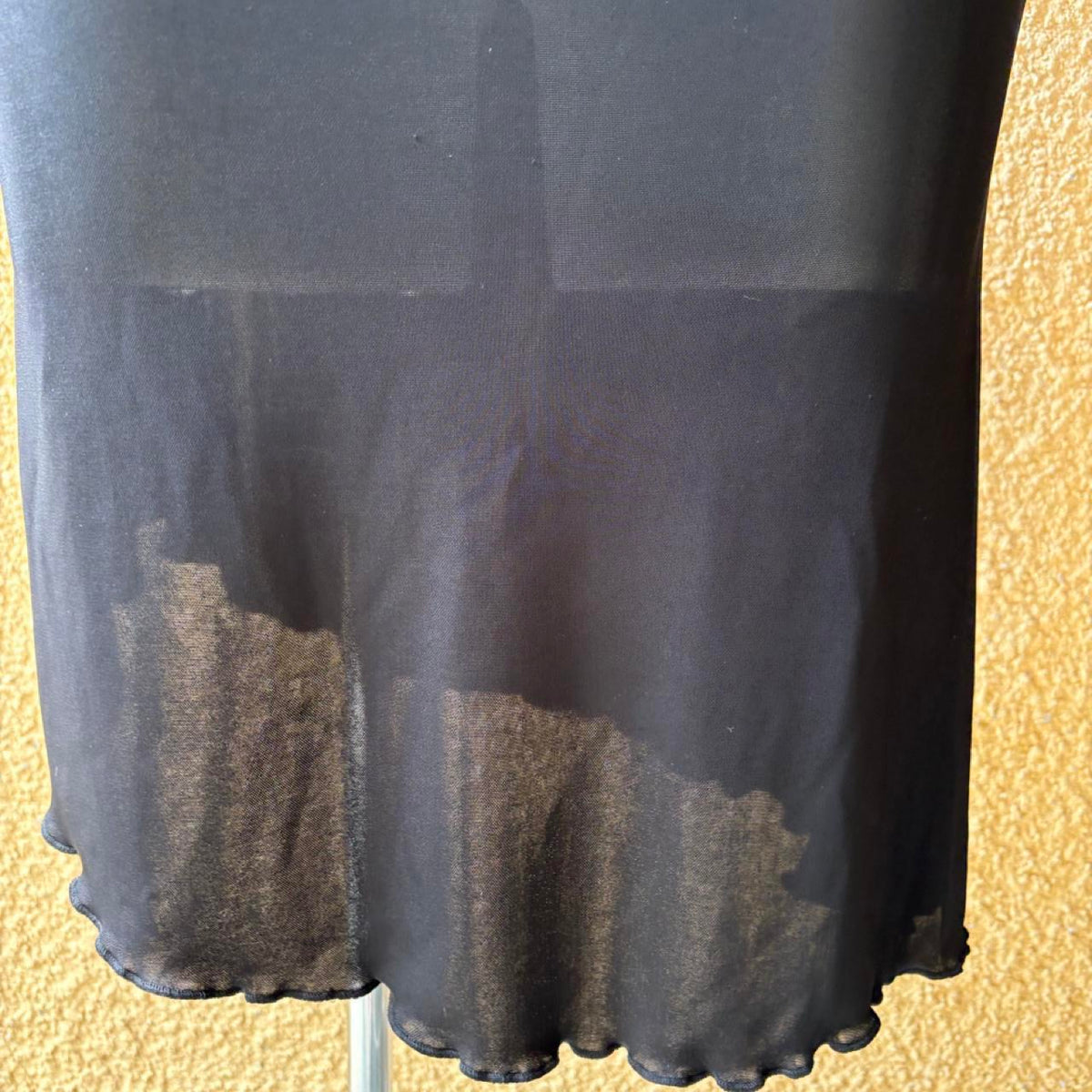 deadstock NWT 2000s y2k black knee length dress