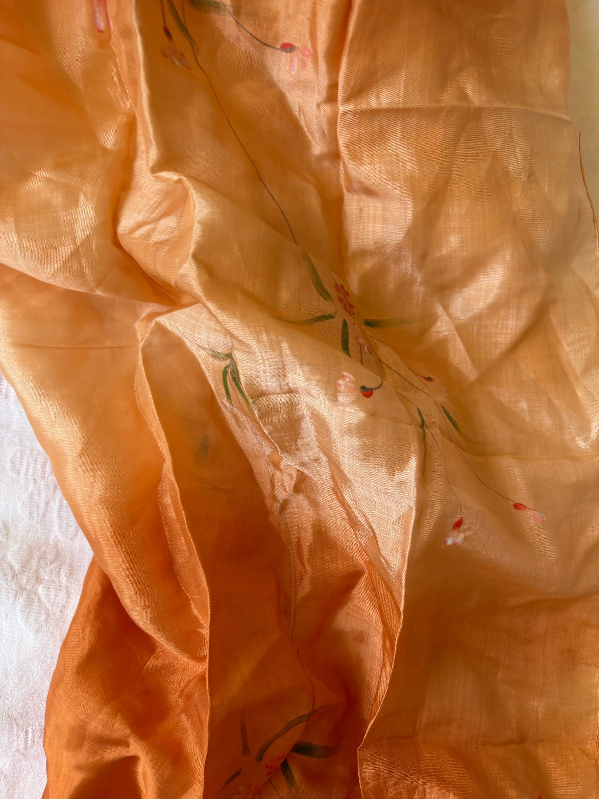 y2k style orange ombre scarf