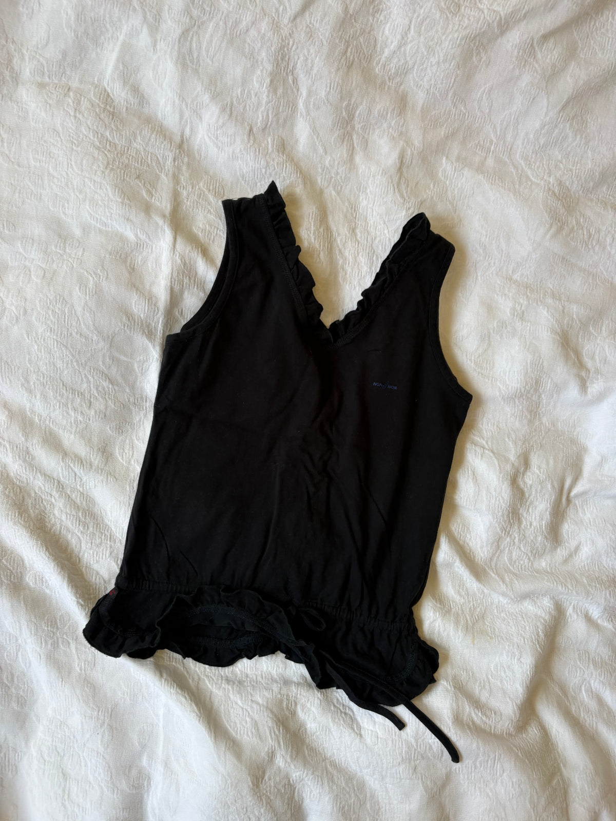 vintage 2000s y2k black tank