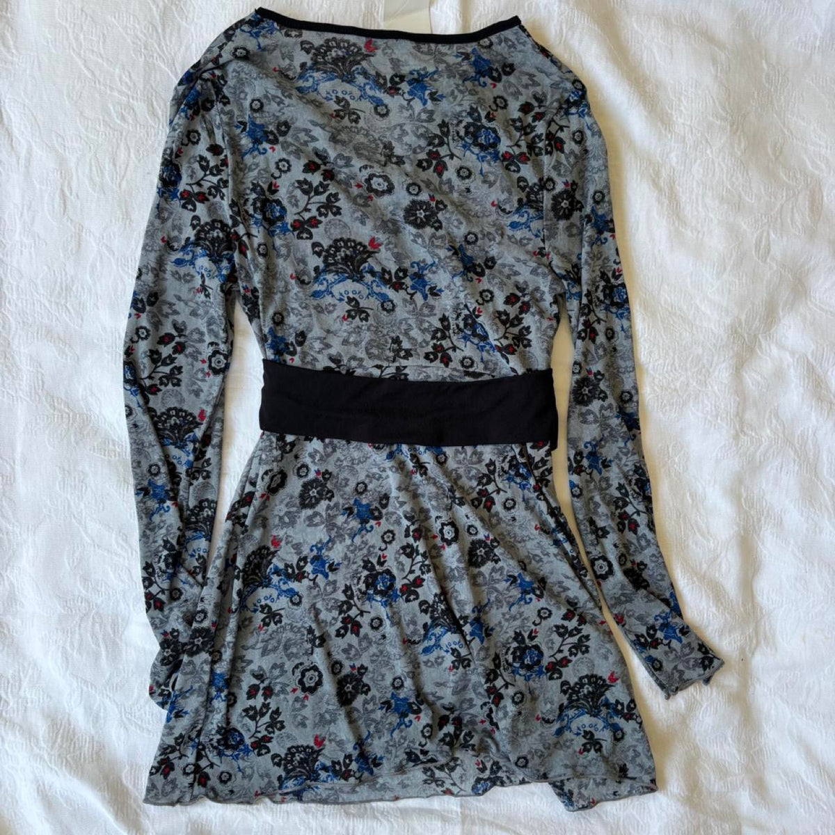 deadstock NWT 2000s y2k micromesh babydoll long sleeve
