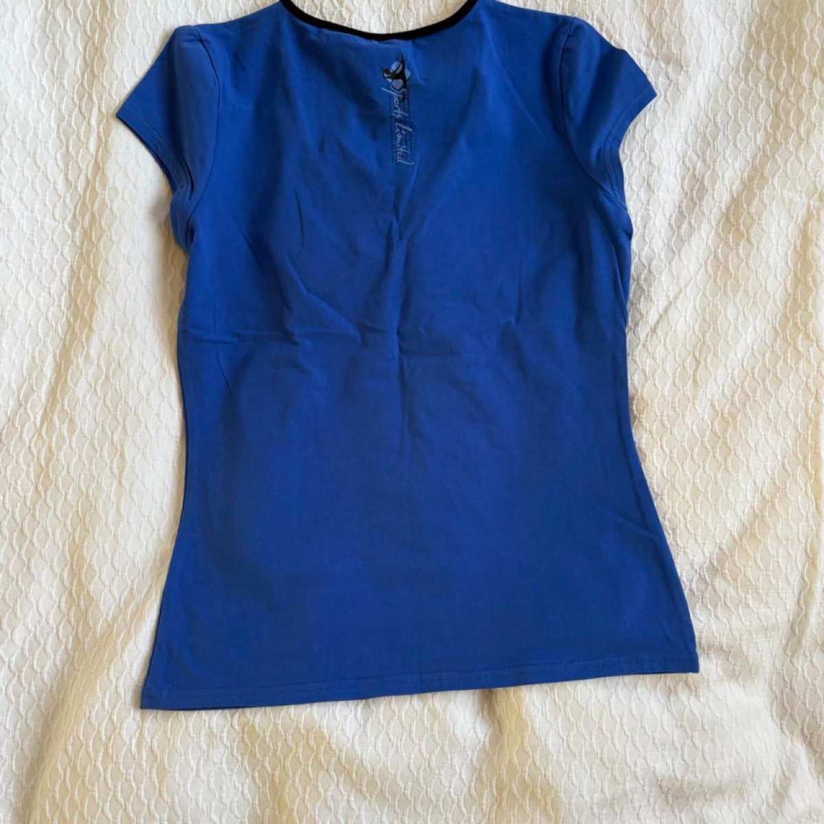 deadstock NWOT 2000s y2k blue graphic activewear tee