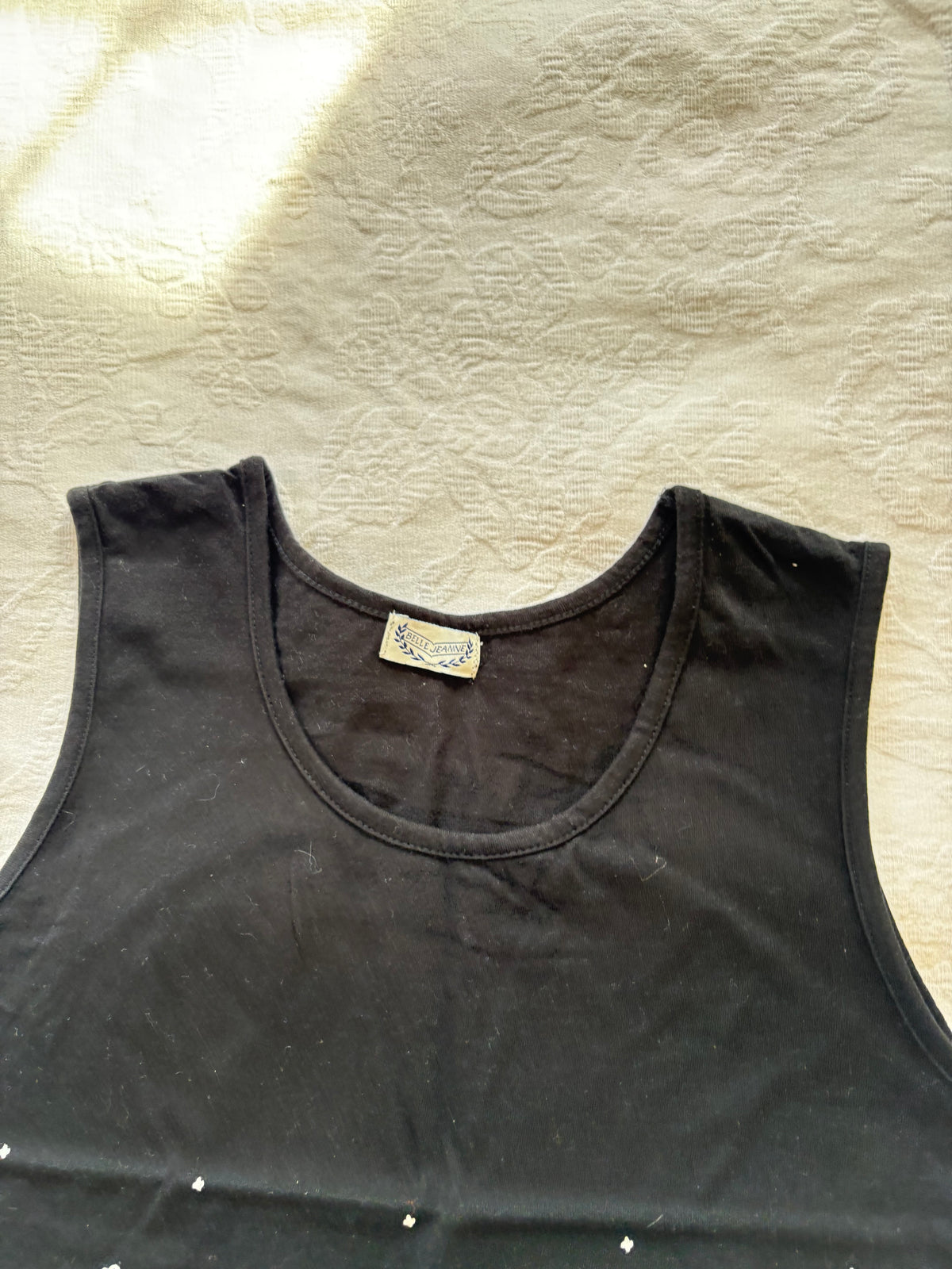vintage 2000s y2k black paisley tank
