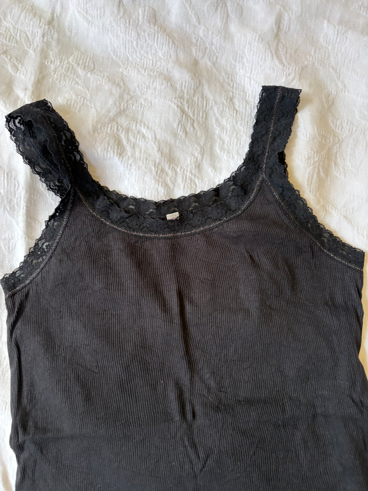 vintage 2000s y2k black tank