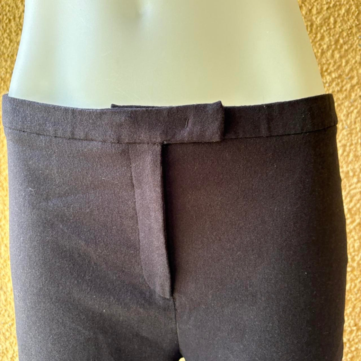 vintage 90s black straight leg felt suit pants