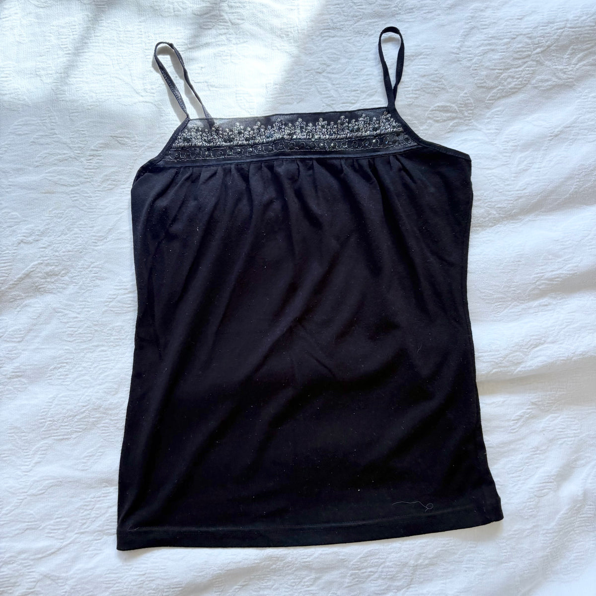 vintage 2000s y2k black cami