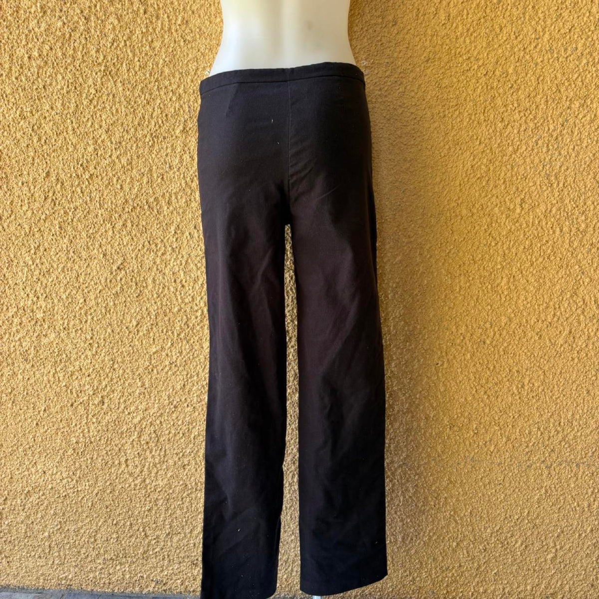 vintage 90s black straight leg felt suit pants