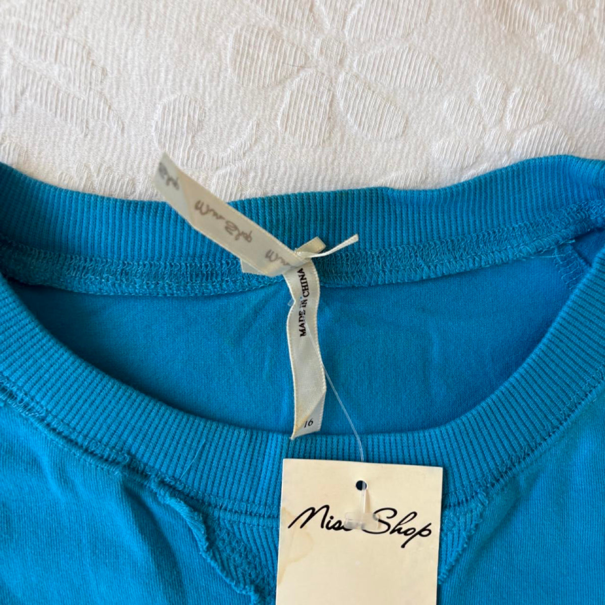 deadstock NWT 2000s y2k activewear blue sweatshirt