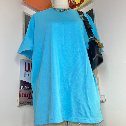 deadstock NWT basic blue tshirt