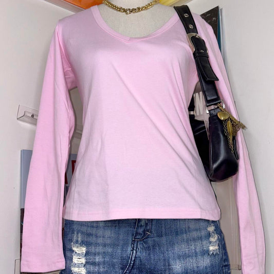 deadstock NWT basic pink long sleeve