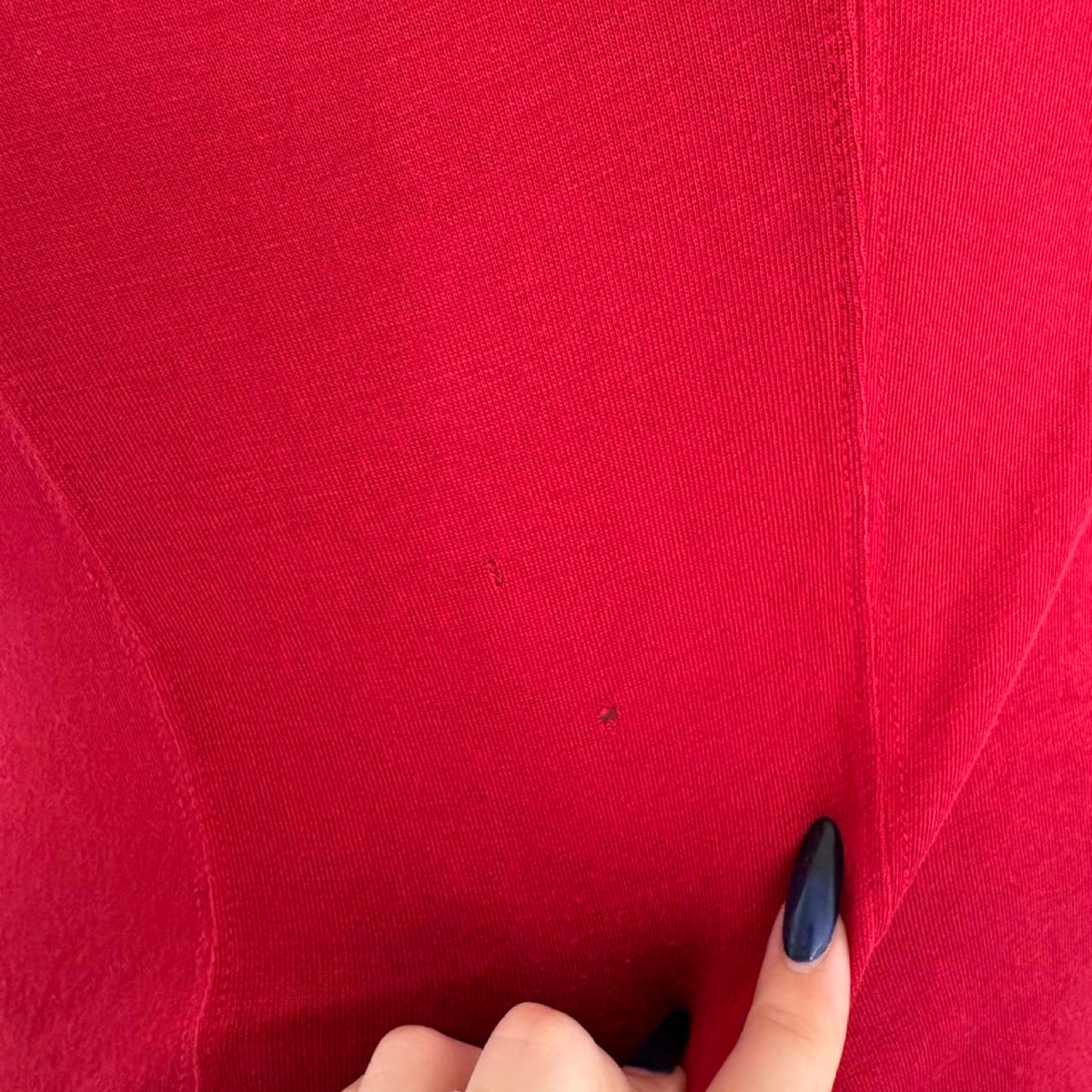 2010s clubbing vibe red mini dress with lace detail