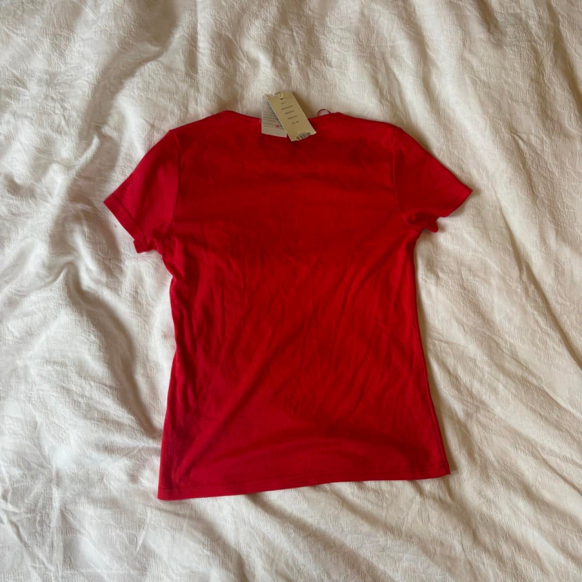 deadstock NWT 2000s y2k red graphic tee