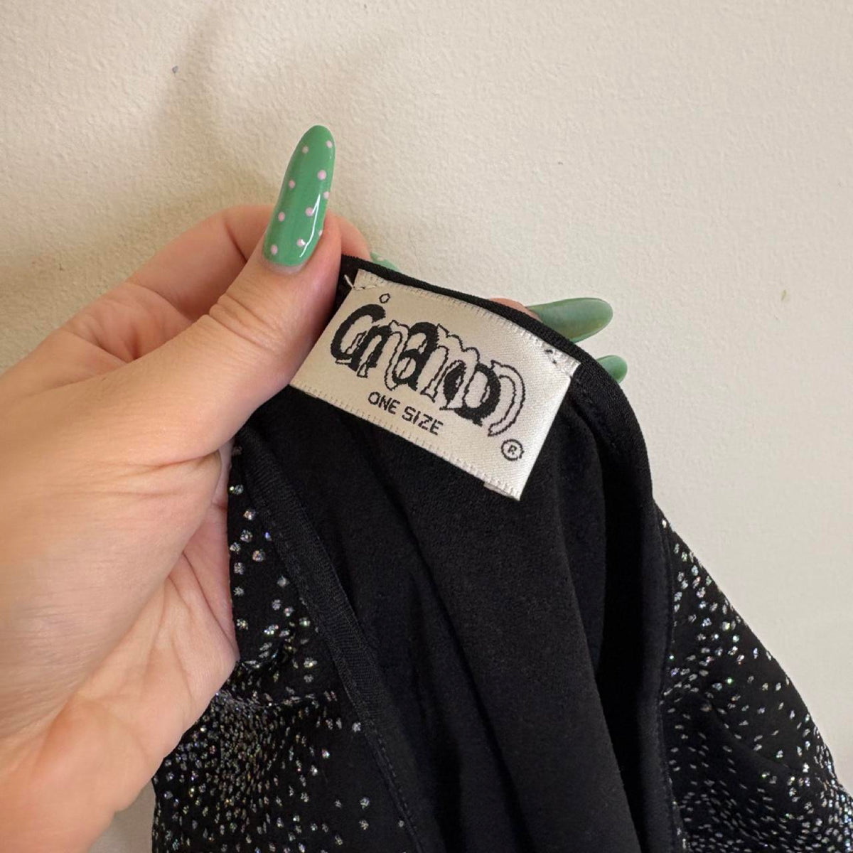 vintage 90s black glitter sparkle crop cardigan