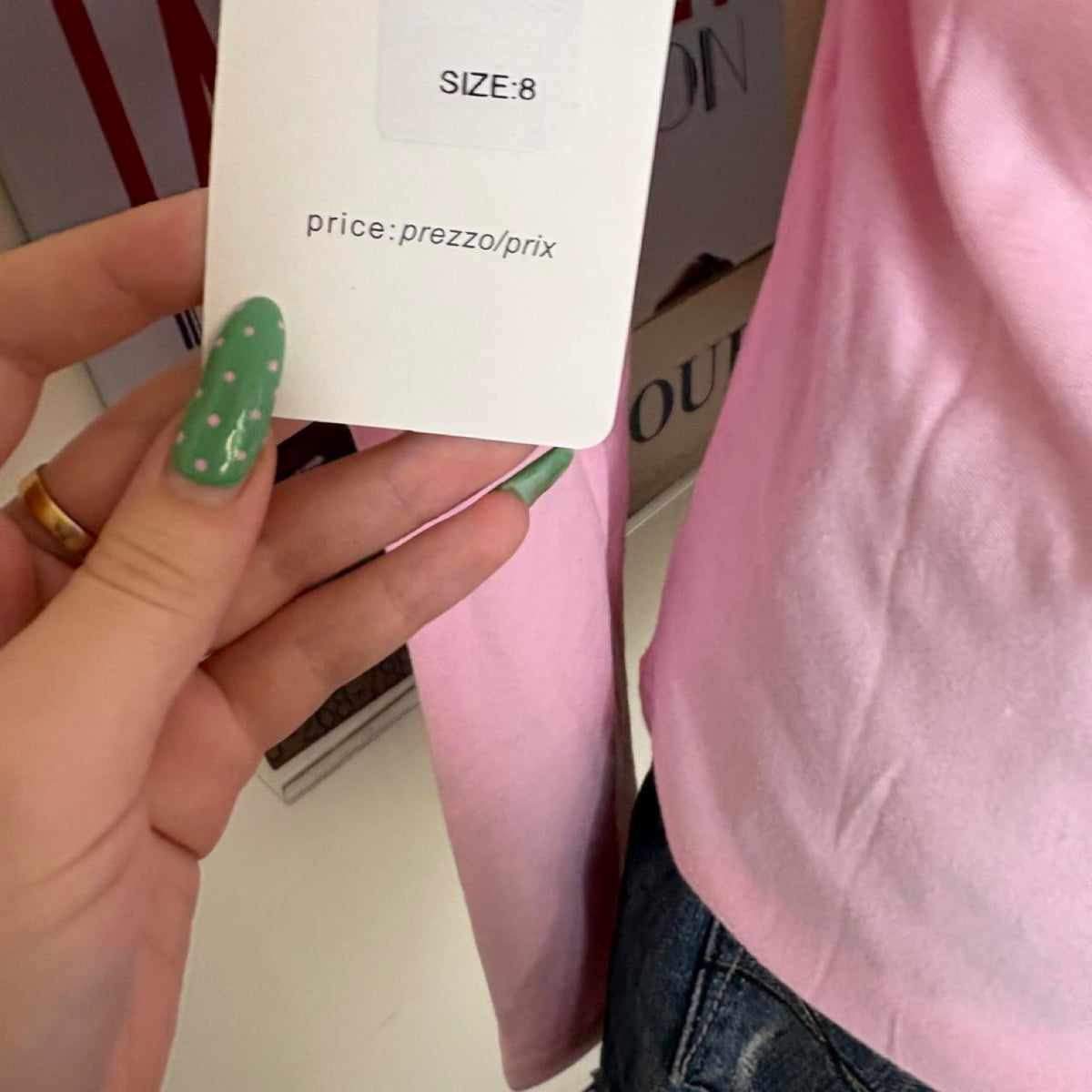 deadstock NWT basic pink long sleeve