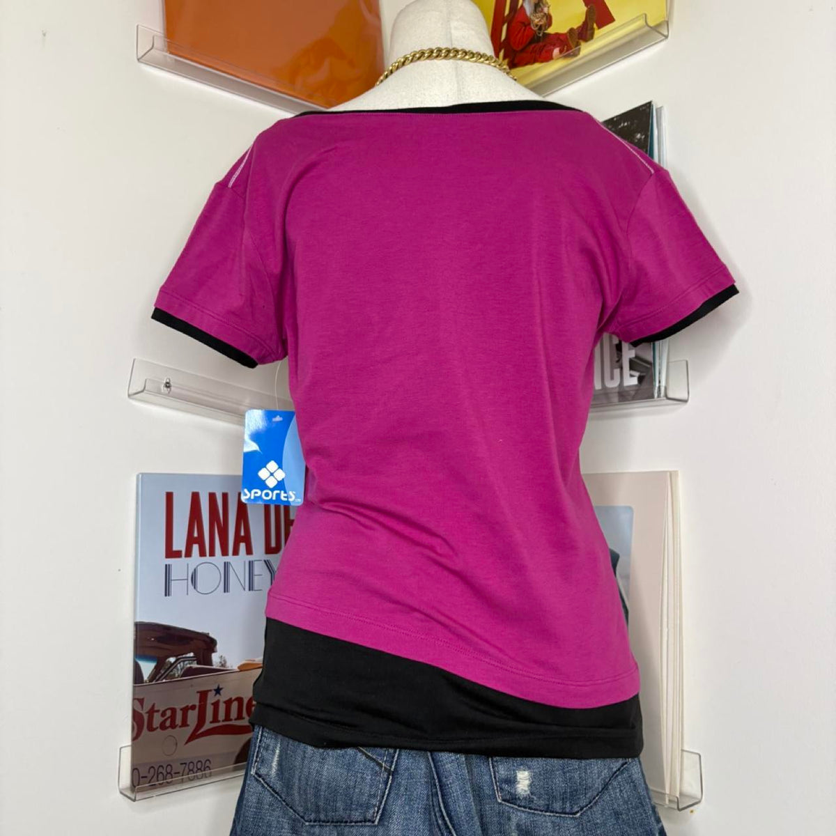 deadstock NWT 2000s y2k activewear pink tee