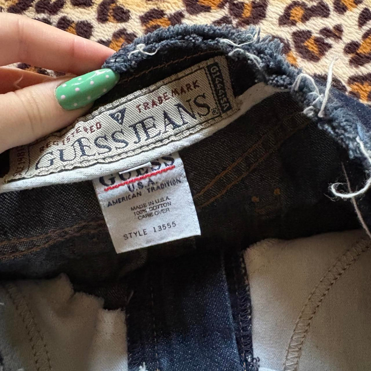 vintage 2000s y2k dark denim guess midi skirt