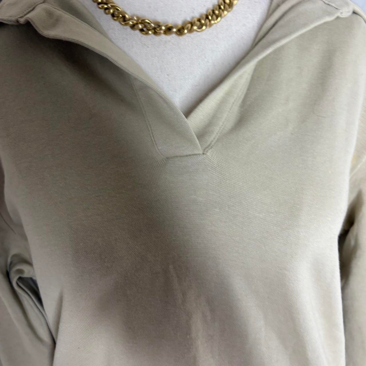 vintage tan collared sweater