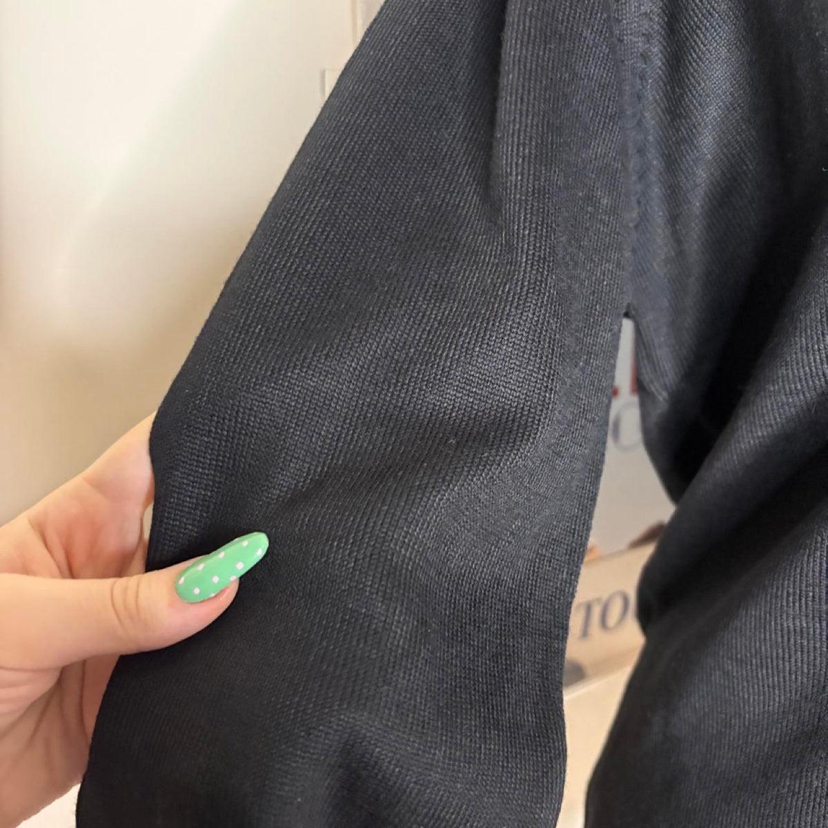 deadstock NWT 90s black button up long sleeve cardigan